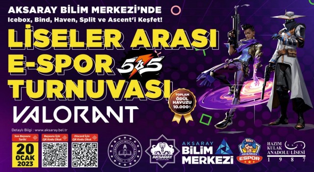 E-Spor Turnuvası Aksaray Bilim Merkezinde Başlıyor