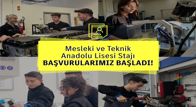 Mercedes-Benz Türk’te Mesleki ve Teknik Anadolu Lisesi Staj Başvuruları Başladı